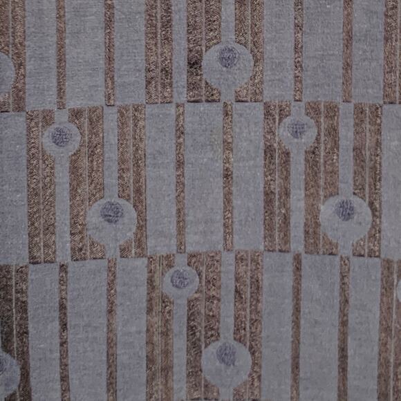 MARC by MARC JACOBS Size 0 Navy Black Cotton Blend Geometric Buttoned Midi Skirt - Picture 2 of 5